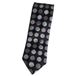 TED BAKER Men's 100% Silk Necktie DESIGNER Tie Gray Geometric W:3.6" EUC